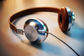Person wearing noise cancelling headphones
