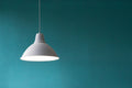 Corner floor lamp glowing