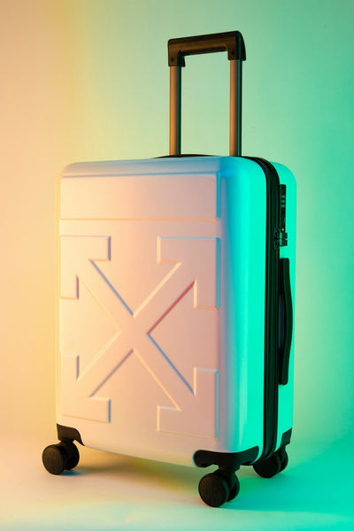 AeroShell Premium Carbon Fiber Minimalist Carry-On Suitcase showcasing modern clean aesthetics and premium packaging